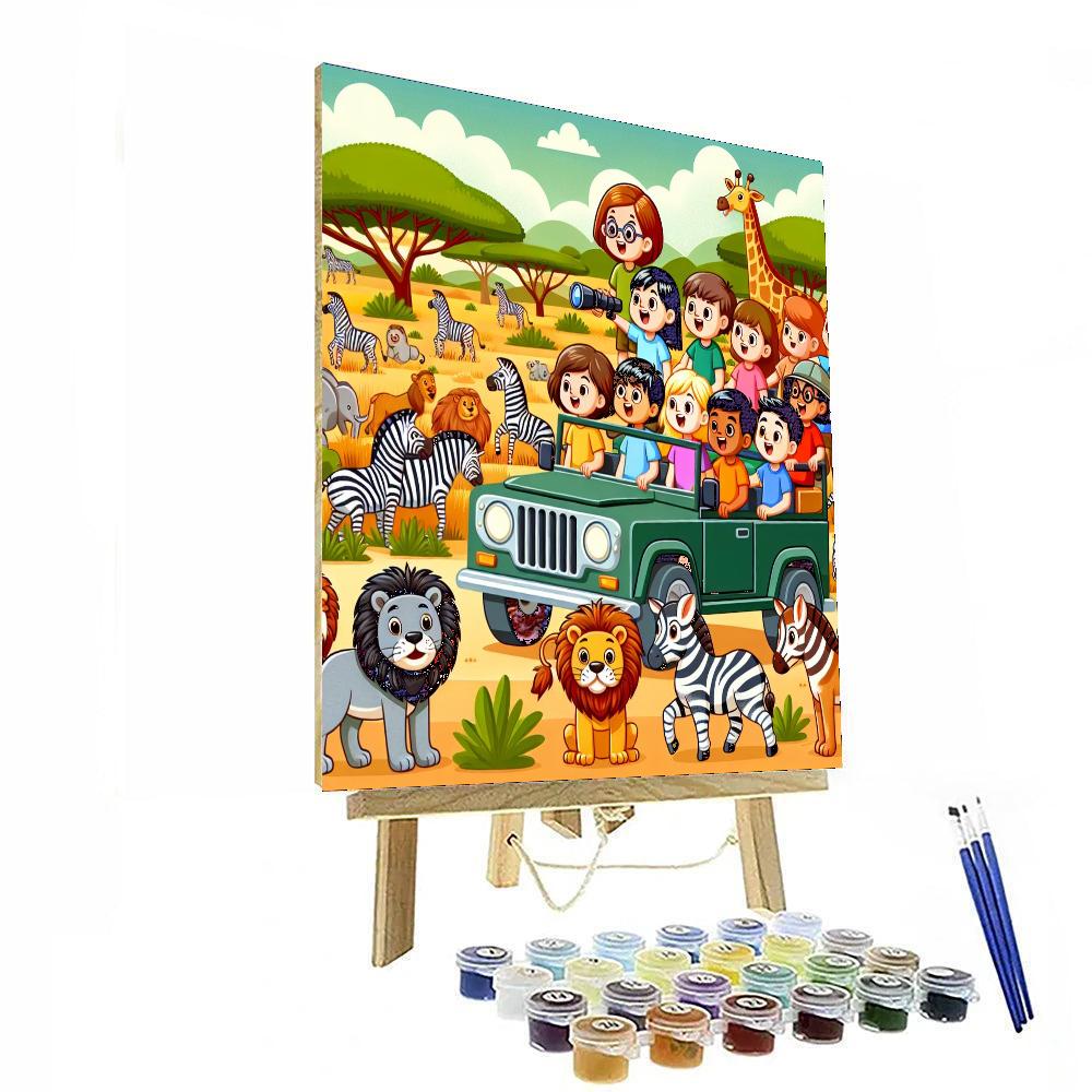 Safari Kids Number Painting