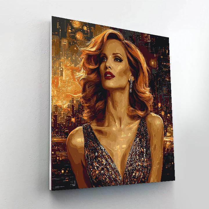 Jessica Chastain: The Powerhouse Behind Every Role Numbered Painting Kits