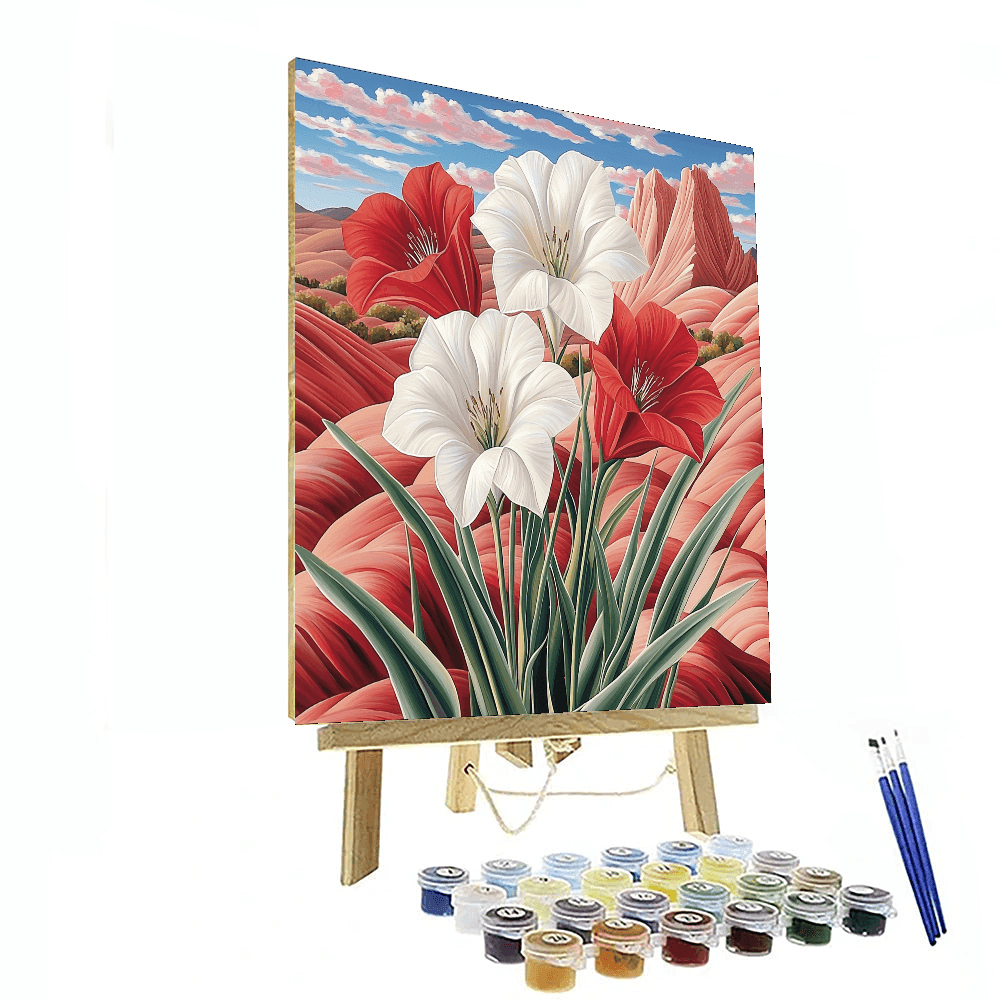 Georgia O'Keeffe Inspired O'Keeffe's New Mexico Blooms  Painting By Numbers Kit