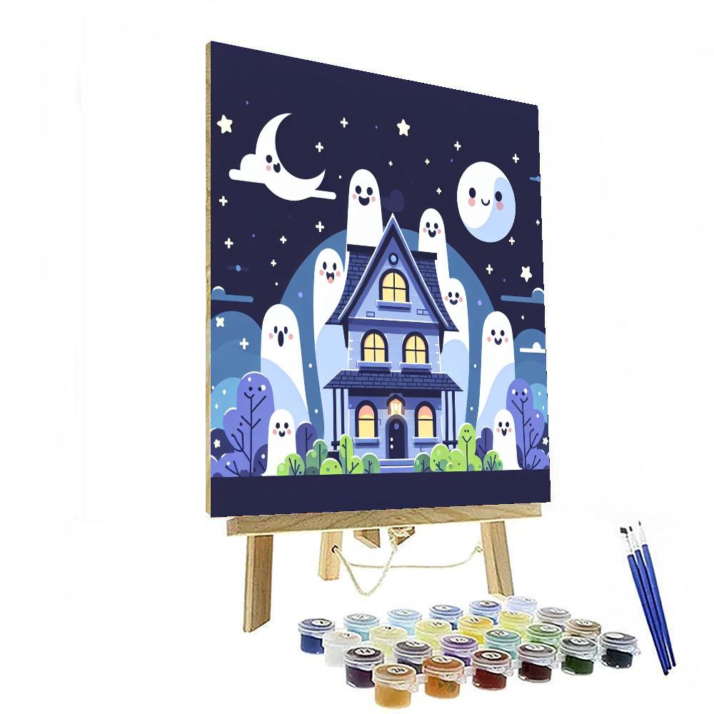 Mystery In The Haunted House Number Painting