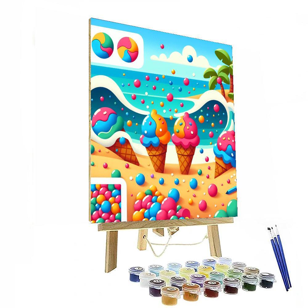 Ice Cream Island Getaway Paint By Color