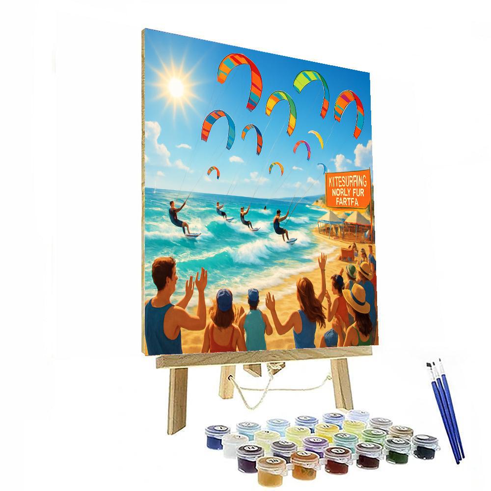 Kitesurfing World Cup - Tarifa, Spain Painting Number Kit