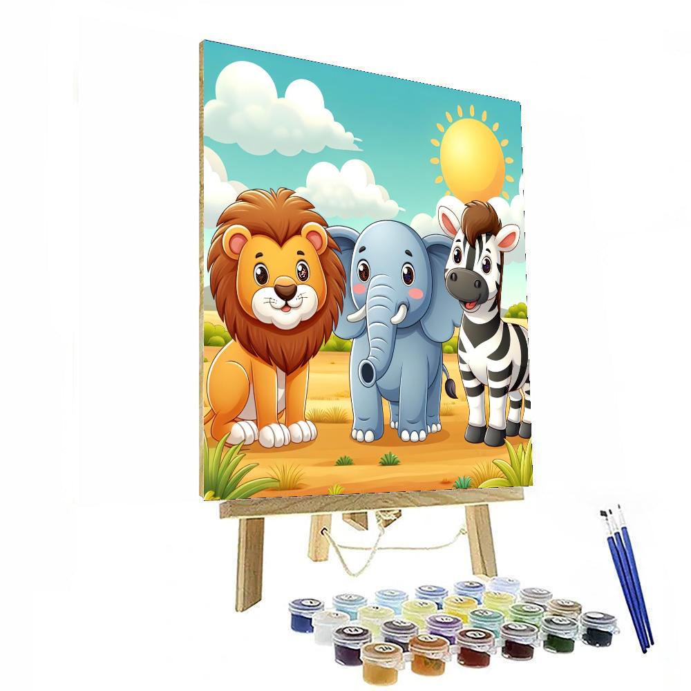 Charming Safari Numbered Painting Kits