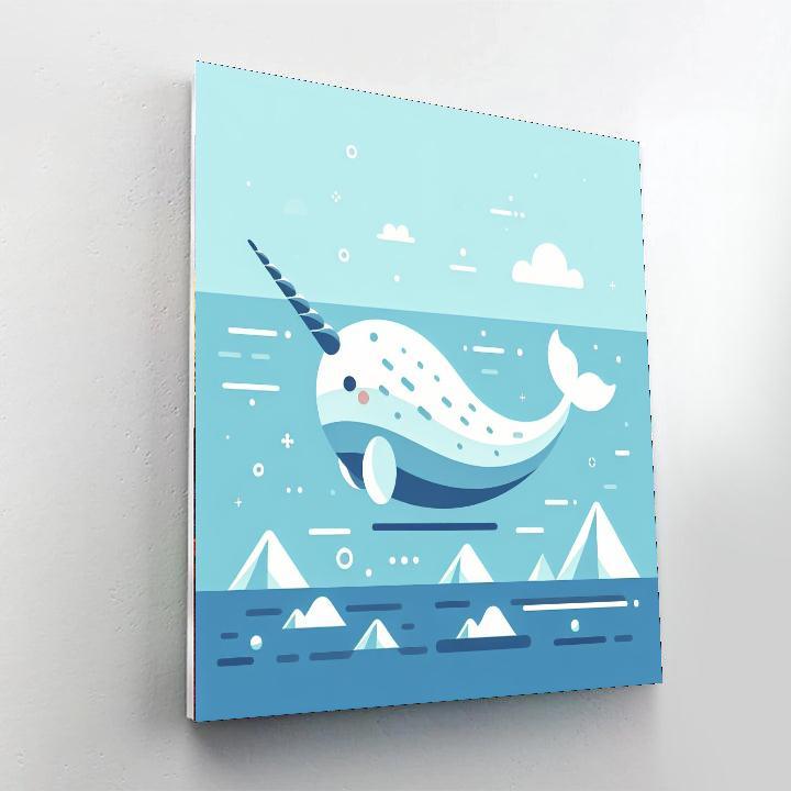 Nautical Narwhal Tale Paint By Numbers Kits