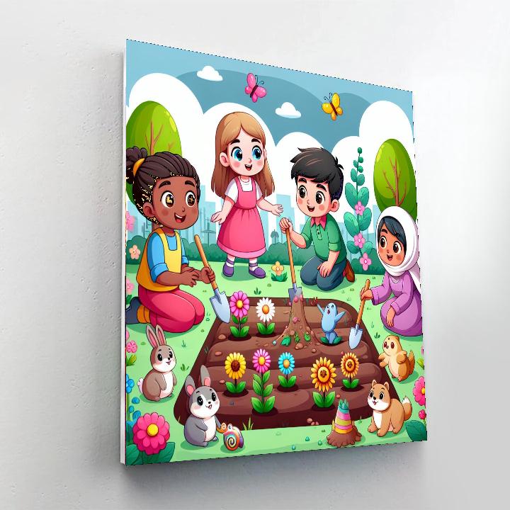 Magical Garden Guardians Number Painting