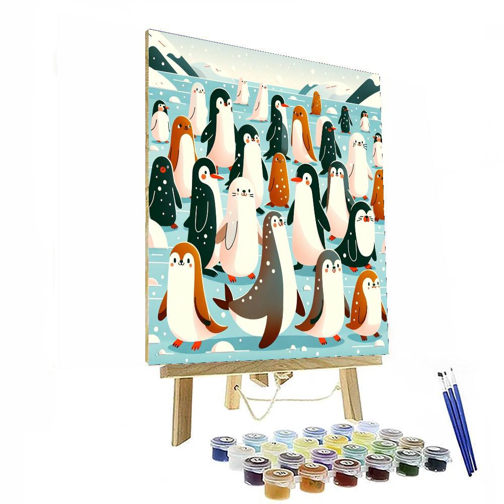 Winter Polar Parade Painting By Numbers Kit