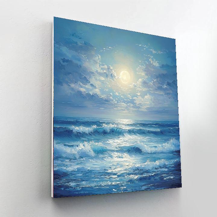 Turner Inspired Moonlit Ocean Dreams  Painting By Numbers Kit