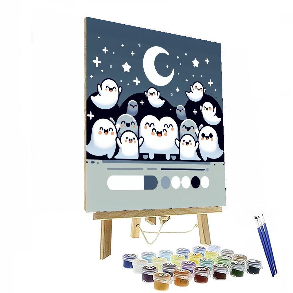 Giggling Ghosts Festivity Paint By Numbers Kits