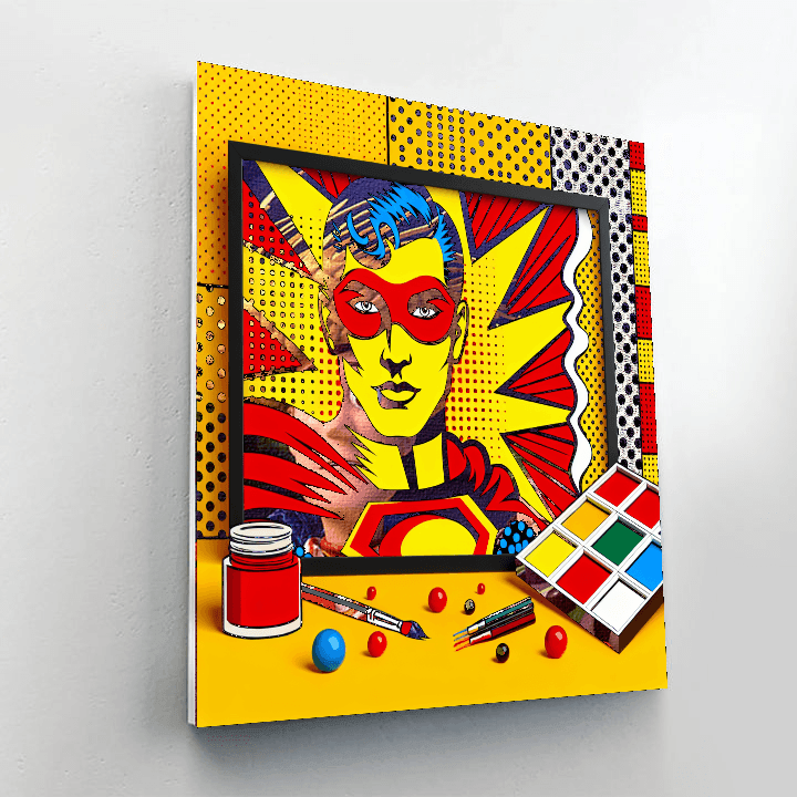 Retro Pop Art Painting By Numbers Kit