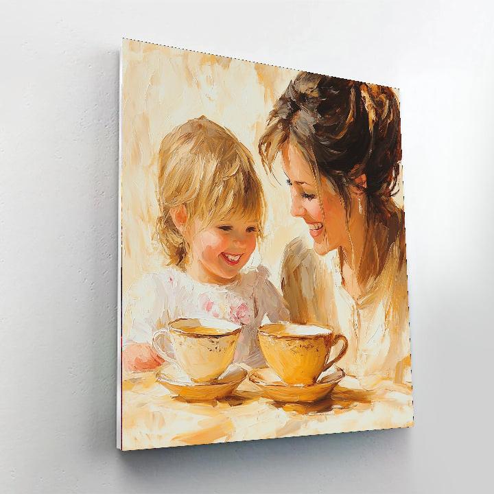 A Cozy Tea Time Painting By Numbers Kit