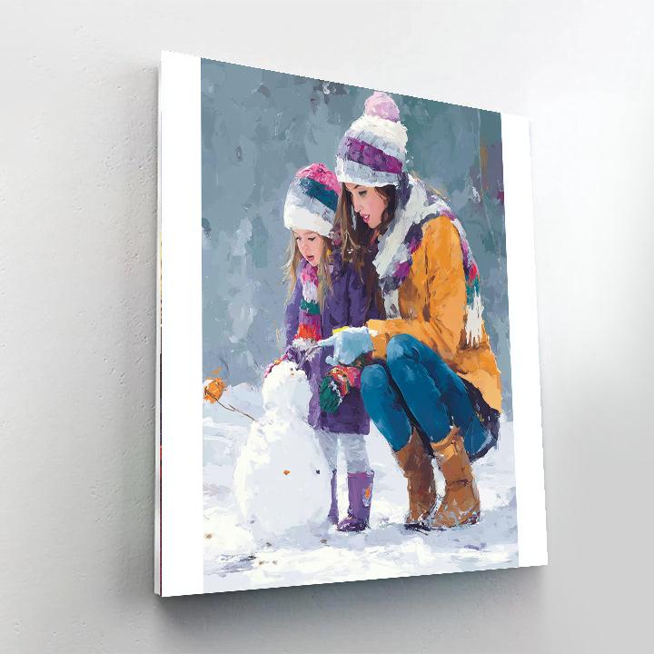 Charming Snow Day Paint By Numbers Kits