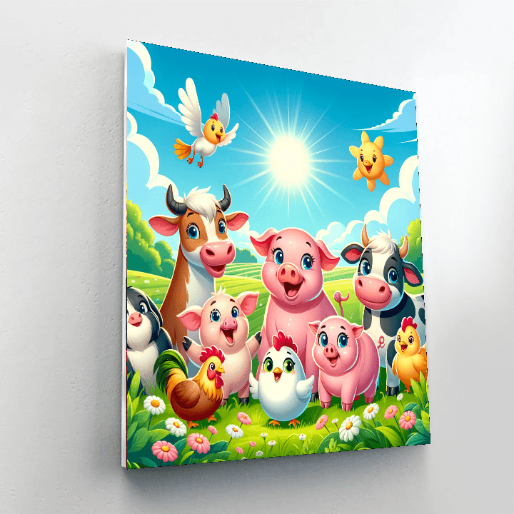 Playtime At The Farm Paint By Color