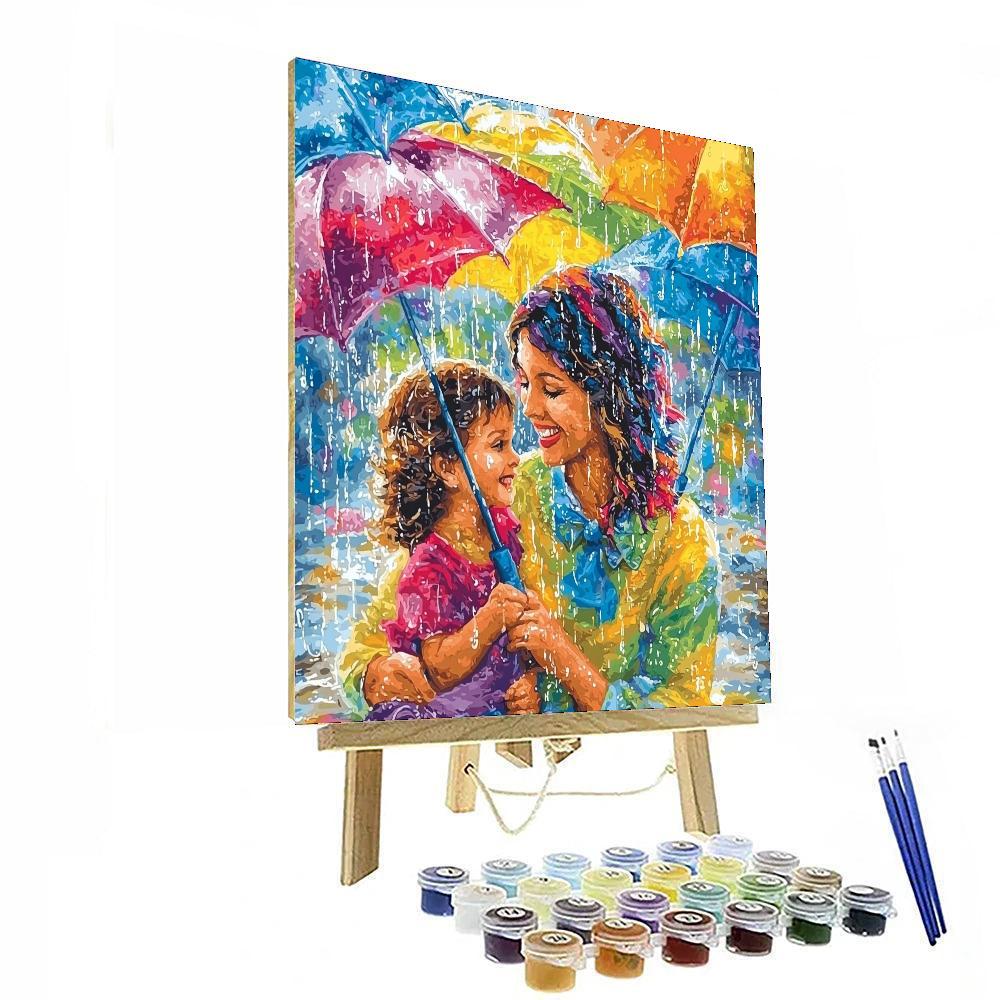 Kisses In The Rain Numbered Painting Kits