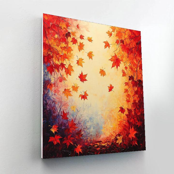 Claude Monet Inspired Autumn Colors  DIY Paint By Numbers