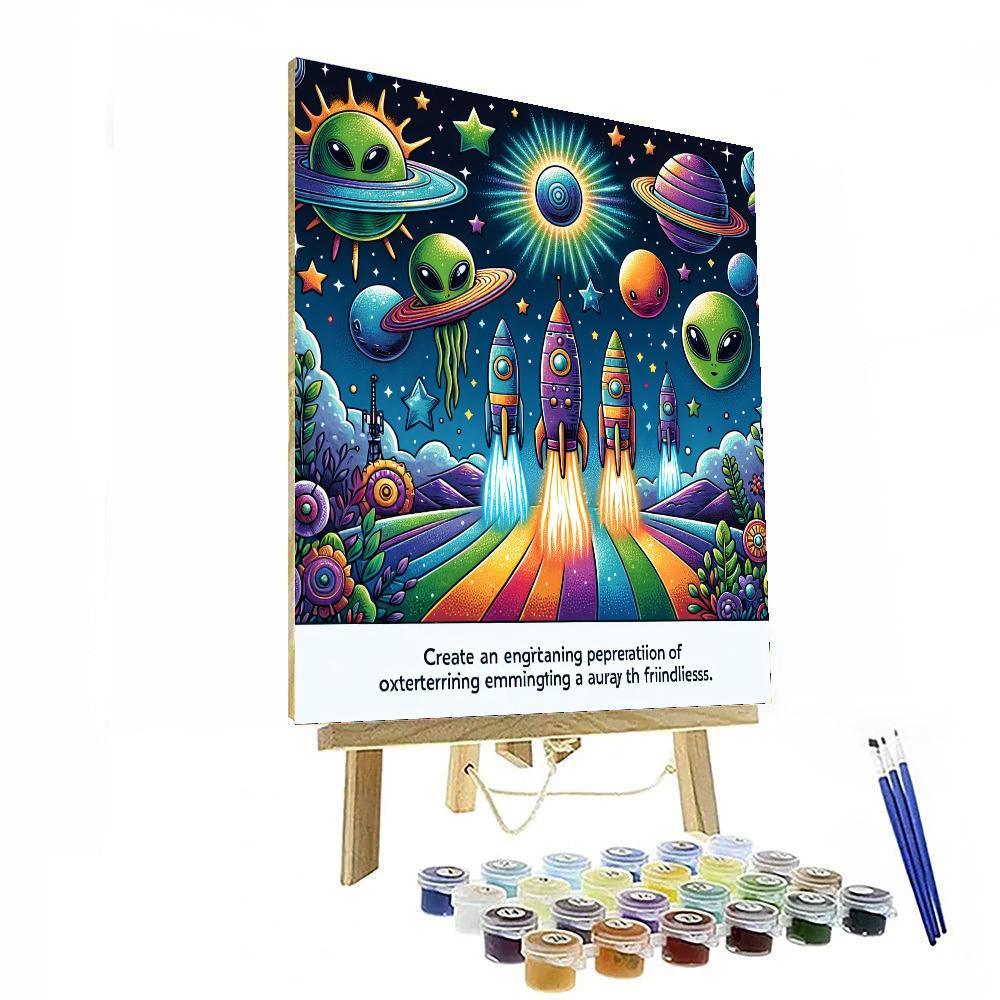 Lively Space Adventure Numbered Painting Kits