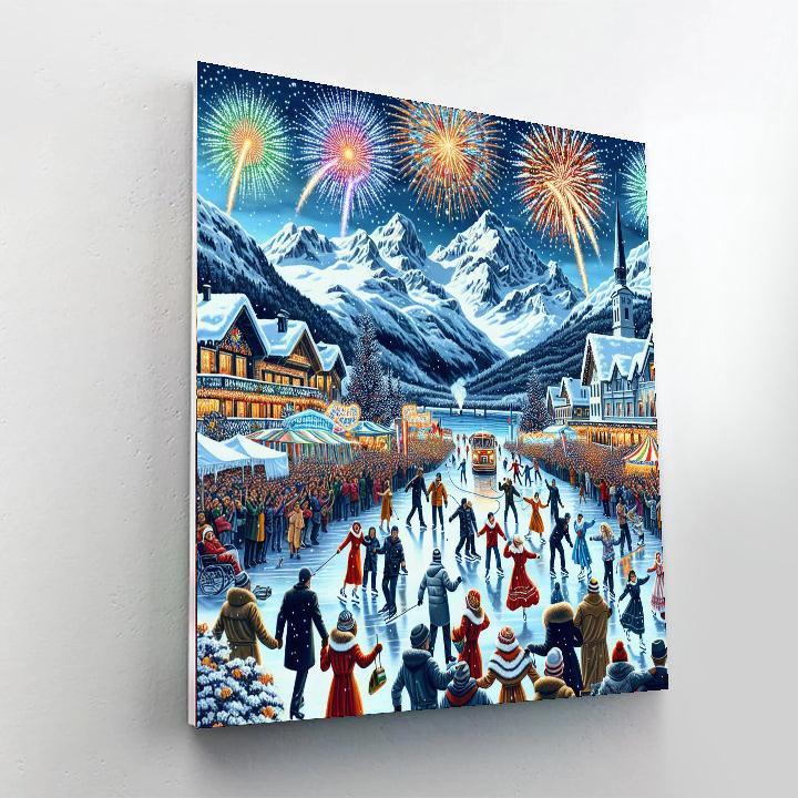 Winter Festival - Queenstown Numbered Painting Kits