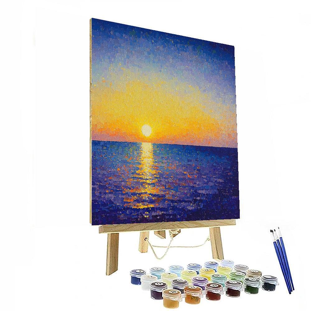 Georges Seurat Inspired Ethereal Dusk  Numbered Painting Kits