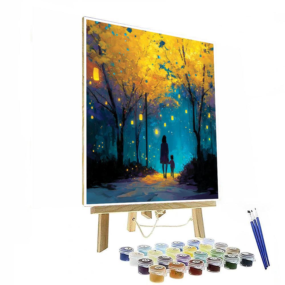 Under The Lantern Glow Paint By Number