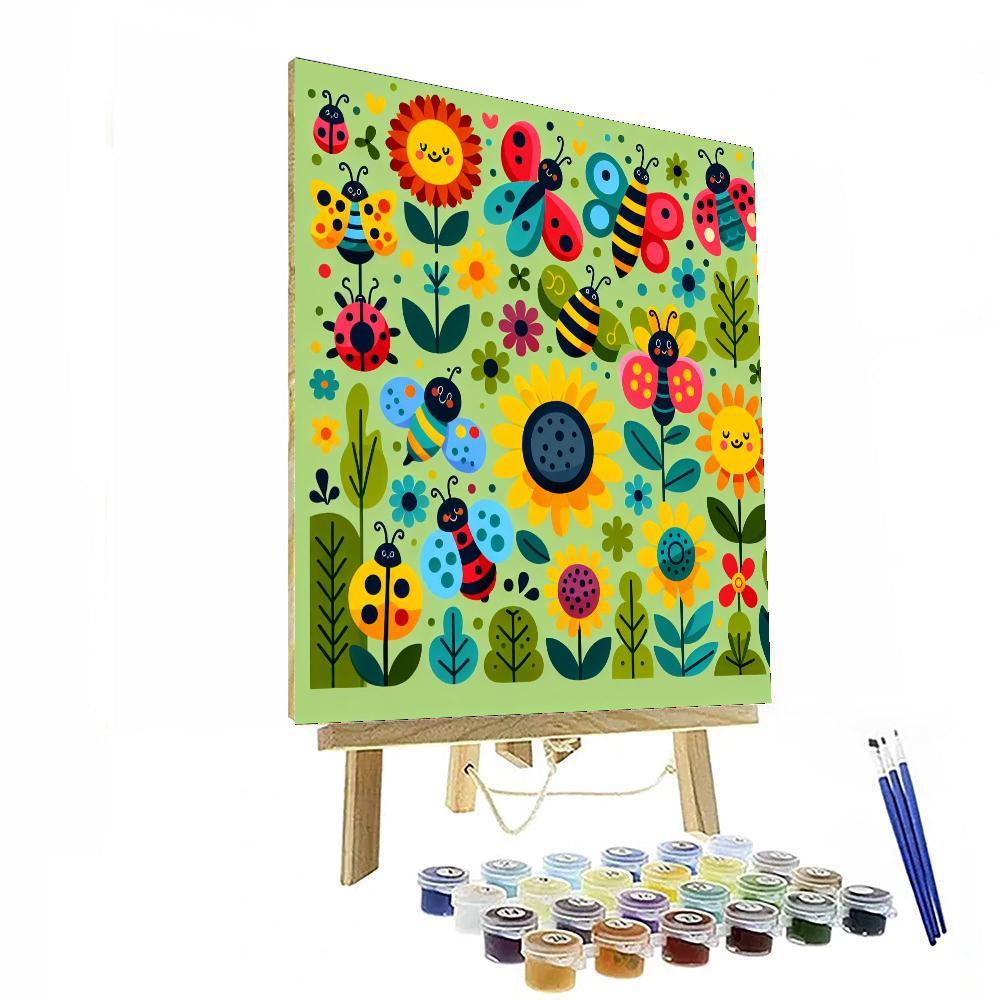 Joyful Insect Adventures Numbered Painting Kits