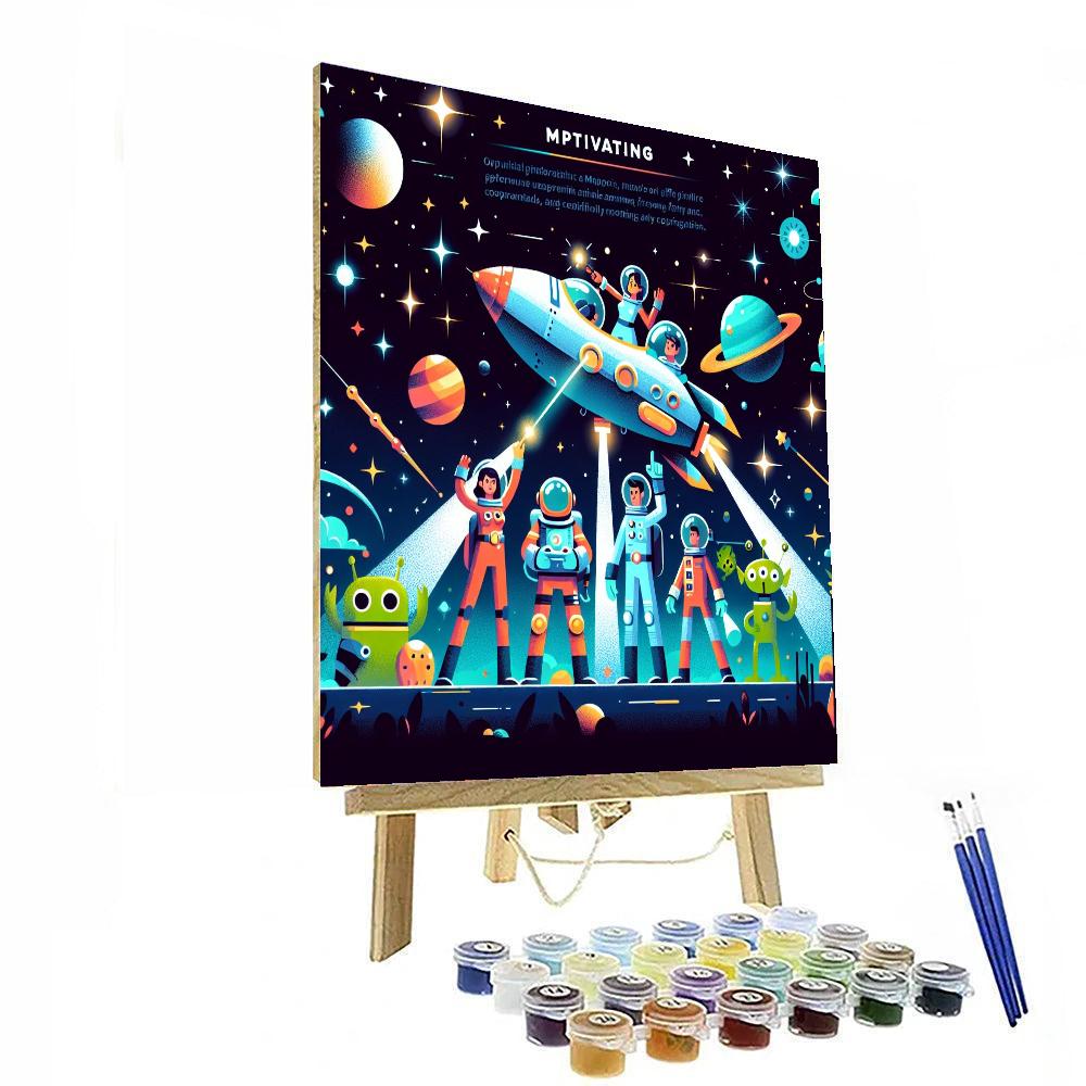 Galactic Rescue Operation Painting Number Kit