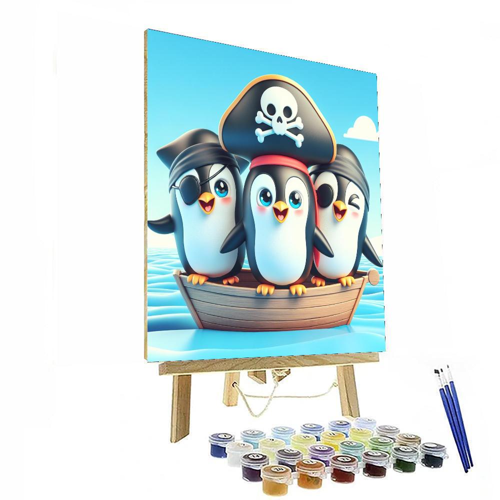 Pirate Penguins Paint By Numbers Kits