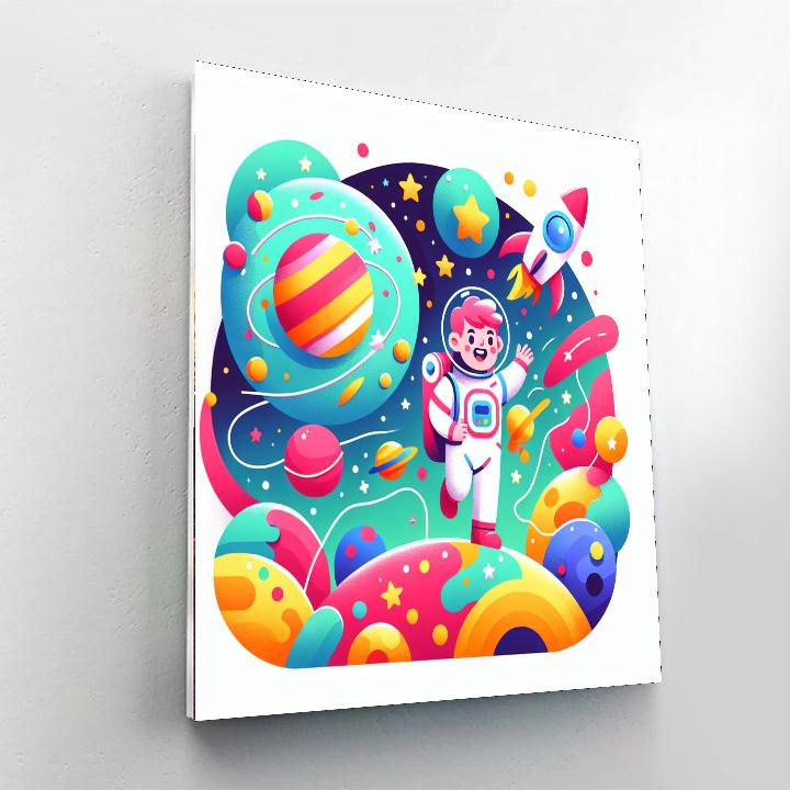 Cosmic Exploration Expedition Paint By Numbers Art
