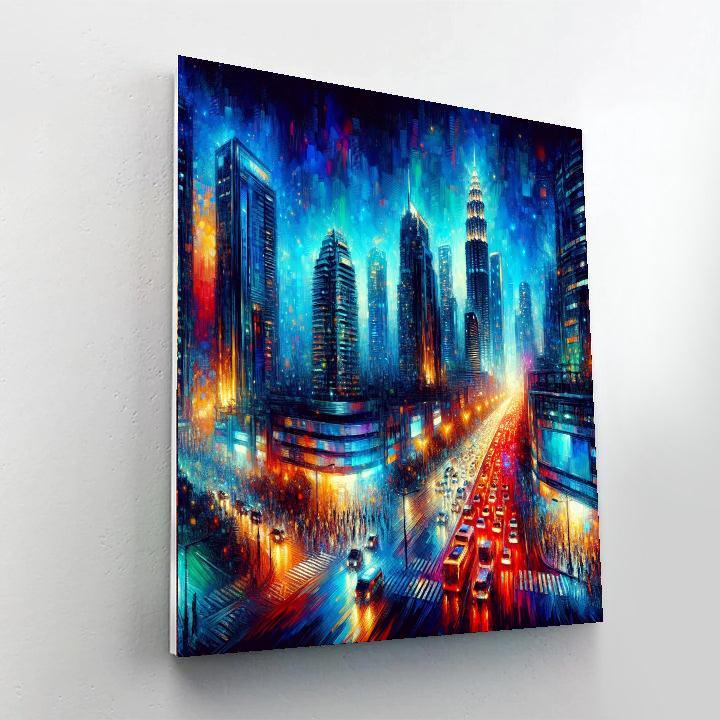 Bold Urban Landscape Numbered Painting Kits