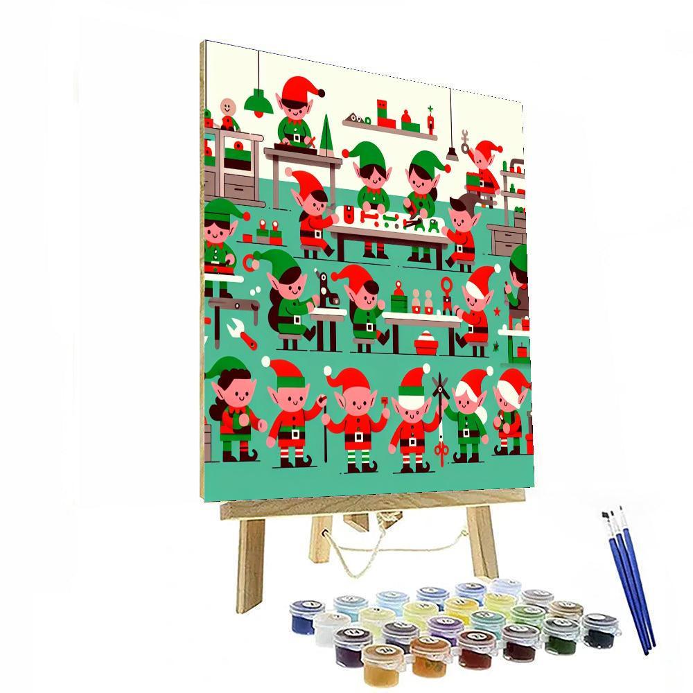 Enchanted Elves Workshop Paint By Numbers Kits