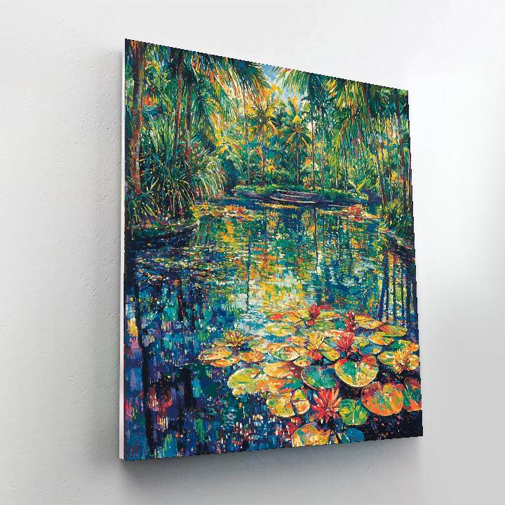 Georges Seurat Inspired Hidden Oasis  Numbered Painting Kits