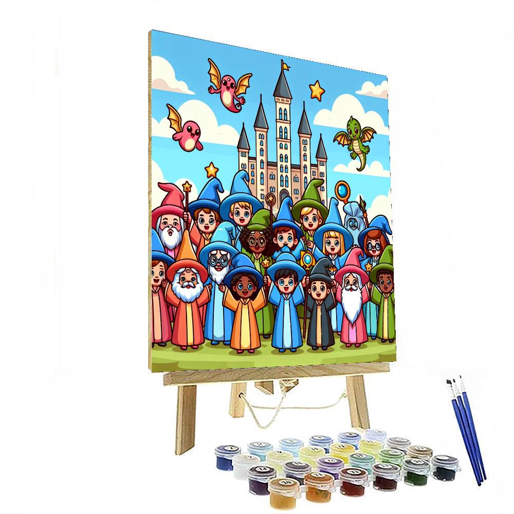Enchanting Wizard Academy Numbered Painting Kits