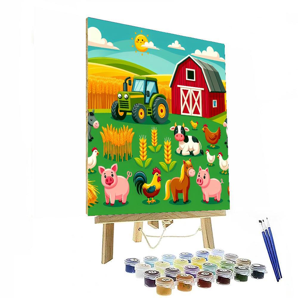 Farm Adventure Day Painting Number Kit