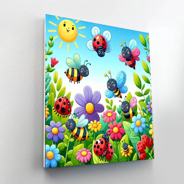 World Of Insects Paint By Numbers Art