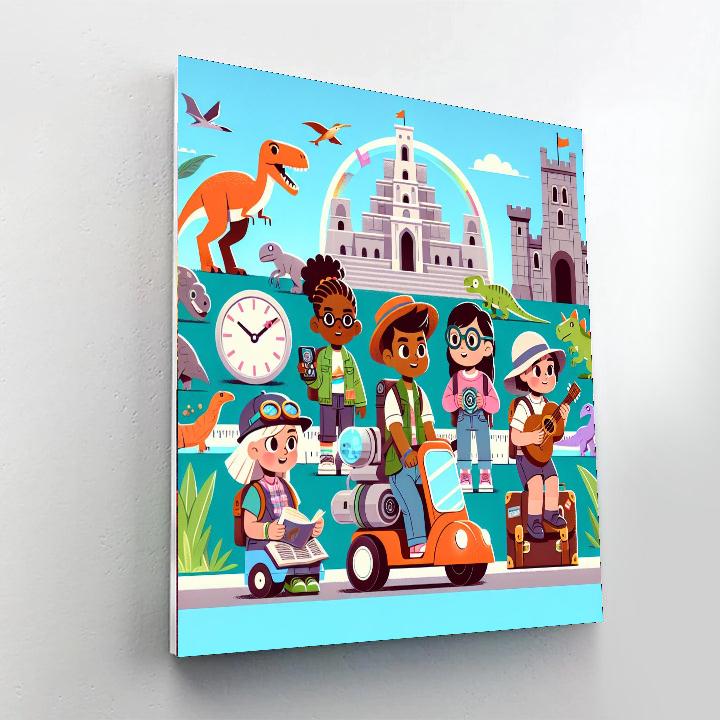 Time Traveler's Trail Numbered Painting Kits