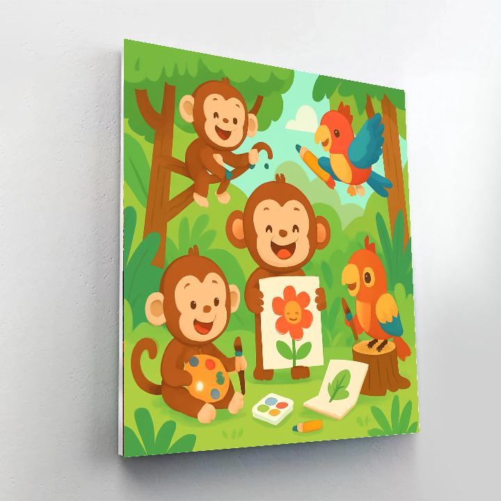Artistic Jungle Fun Paint By Number