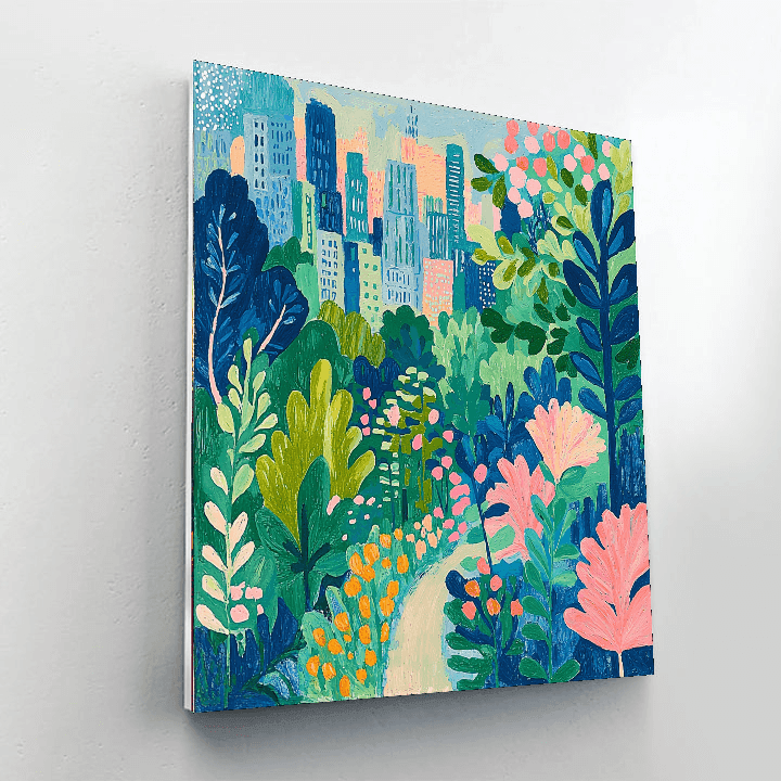 Henri Matisse Inspired Breezy Urban Jungle  Paint By Numbers Kits