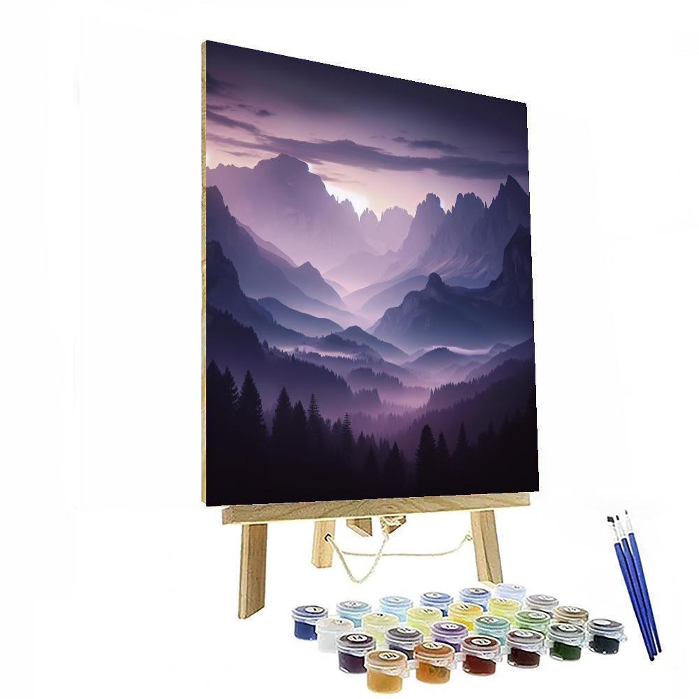 Mystic Mountainscape Paint By Number