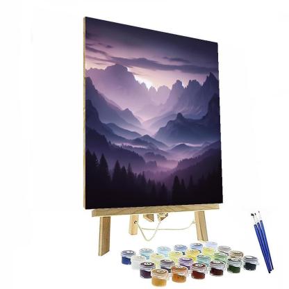 Mystic Mountainscape Paint By Number