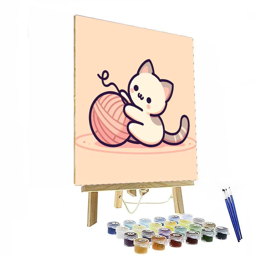 Cuddly Kitten Caper Number Painting