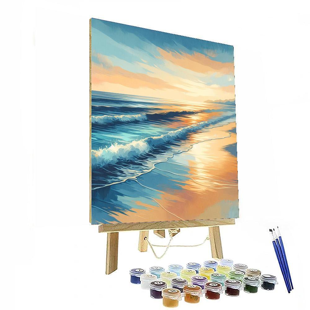 Coastal Waves Serenity Paint By Numbers Art