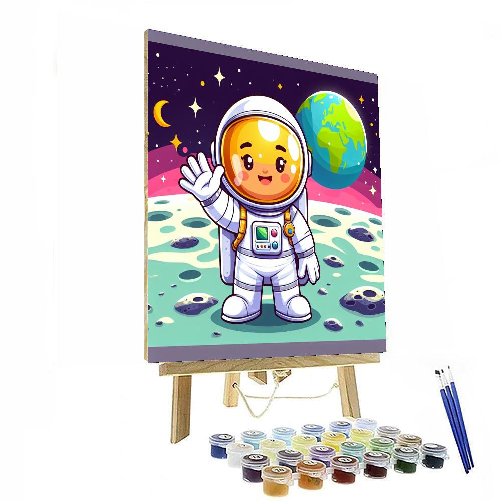 Space Mission Countdown Number Painting