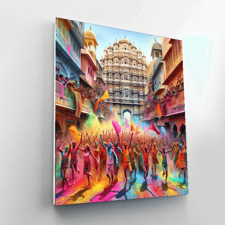 Holi Festival - Jaipur Numbered Painting Kits