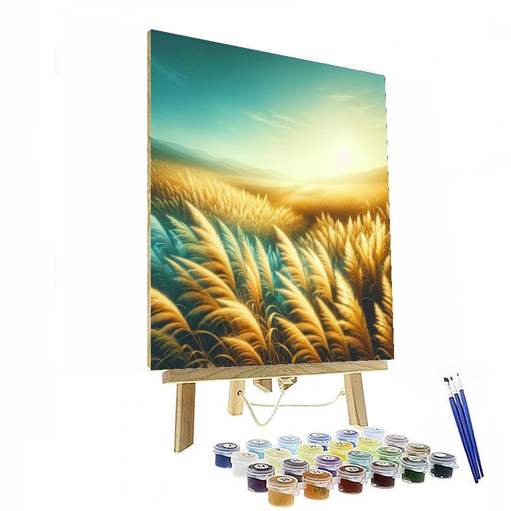 Sunkissed Landscape Paint By Number