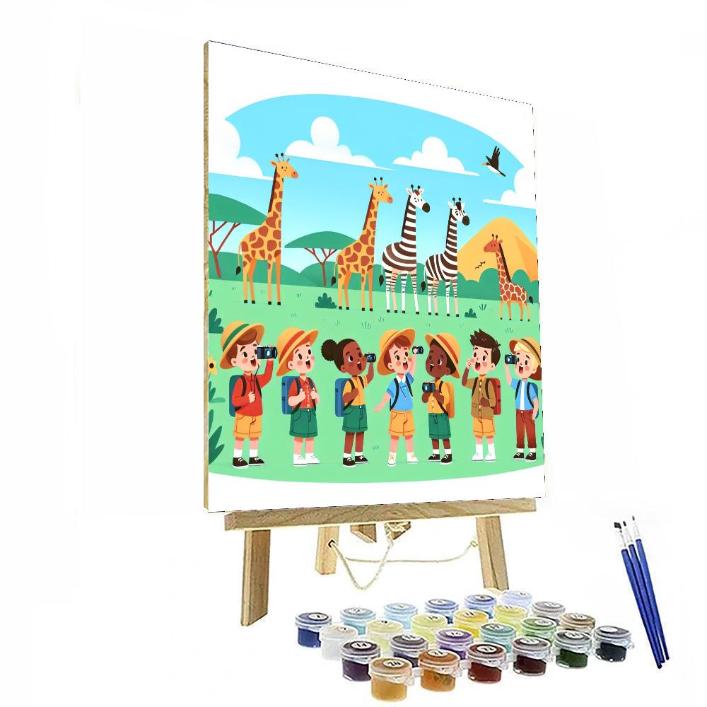 Sunshine Safari Expedition Painting By Numbers Kit