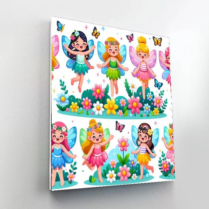 Fairy Garden Fun Painting Number Kit
