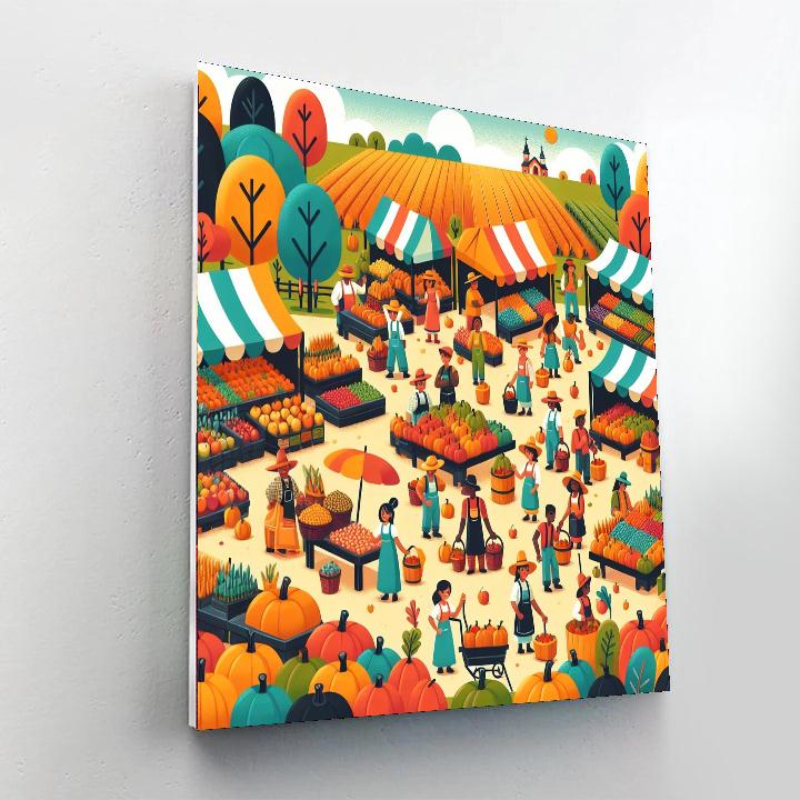 Harvest Festival Fun Paint By Numbers Art