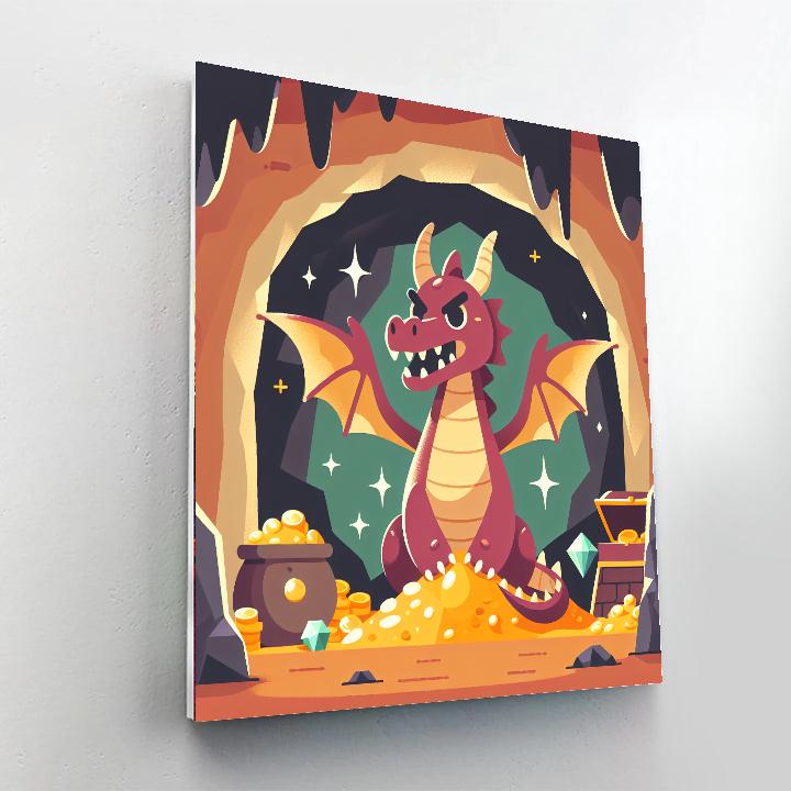Dragon's Treasure Hoard Numbered Painting Kits