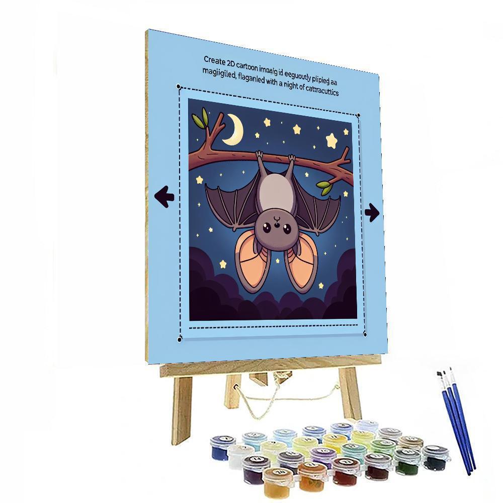 Brilliant Bat DIY Paint By Numbers