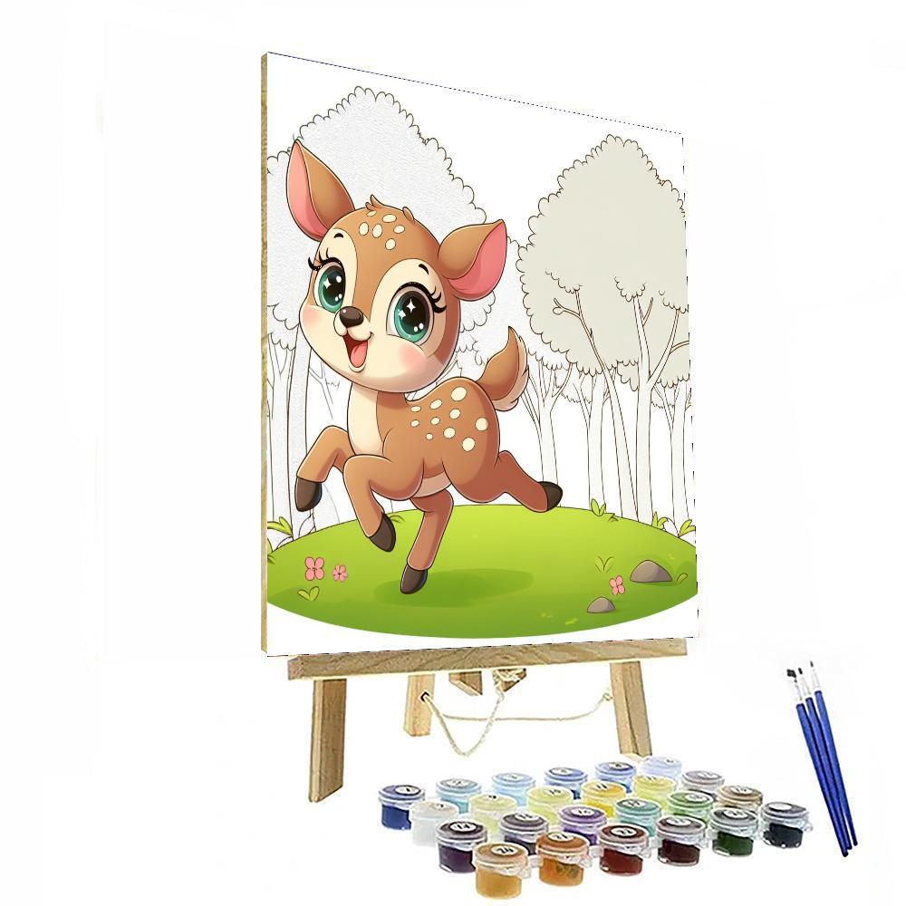 Frolicsome Fawn Painting By Numbers Kit