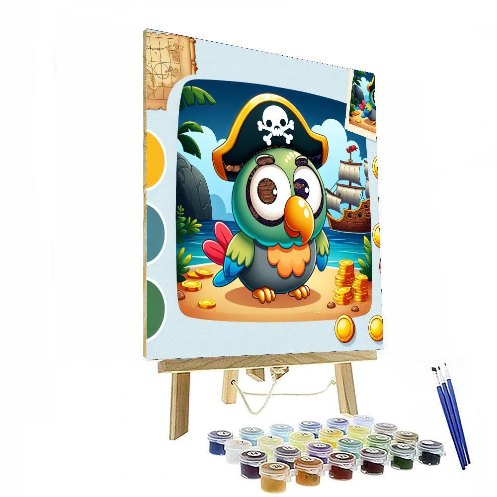 Pirate Parrot’s Treasure Trail Numbered Painting Kits