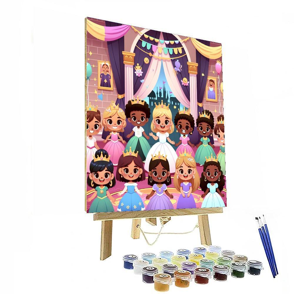 Princess Palace Party Painting Number Kit